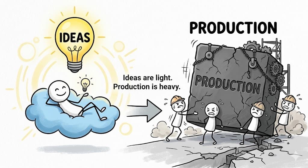 ideas-are-light-production-is-heavy